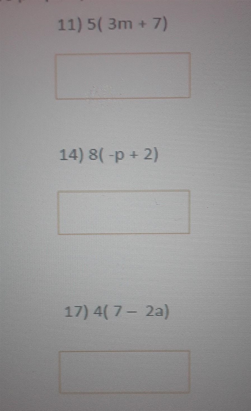 Simplify by using the distributive property: ​-example-1