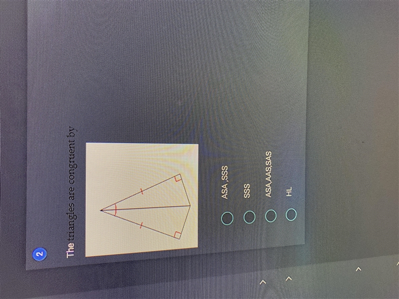 The triangles are congruent by-example-1