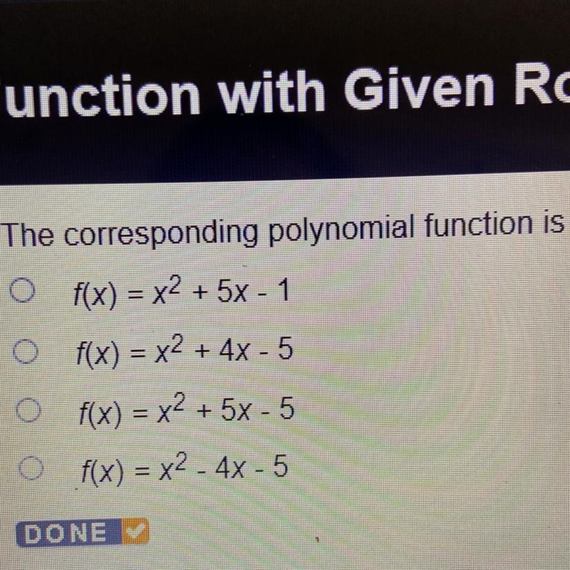 What is the corresponding polynomial-example-1