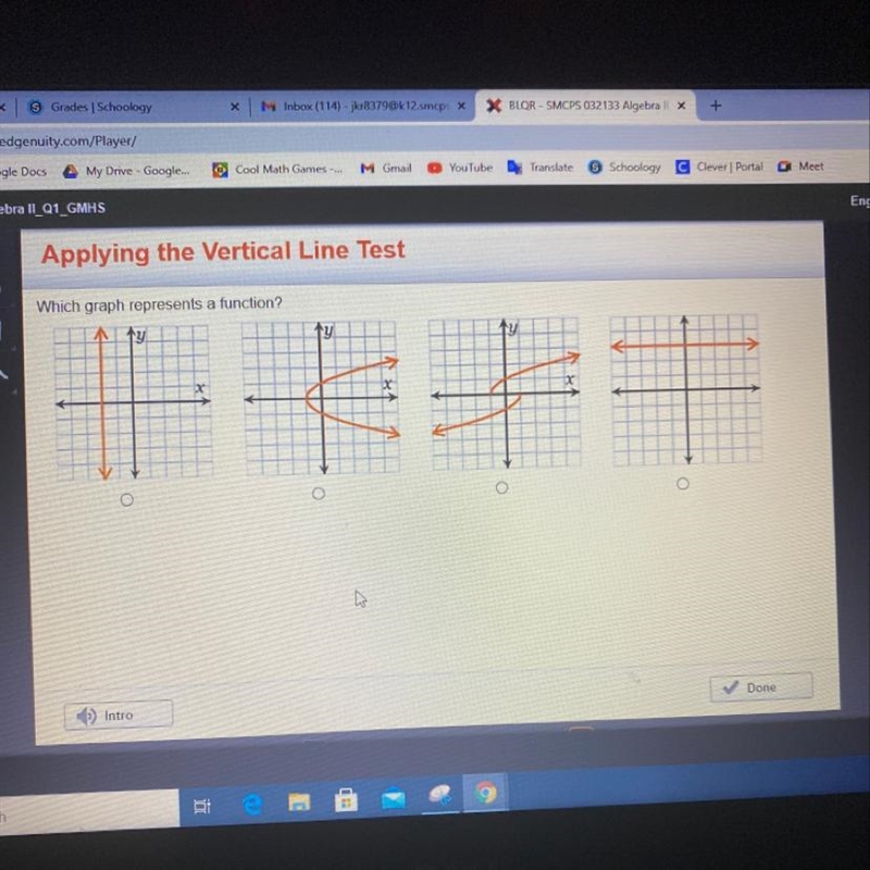 Which graph represents a function?-example-1