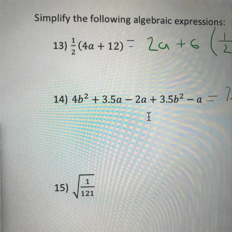 Can someone help me on question 14. Please show steps-example-1