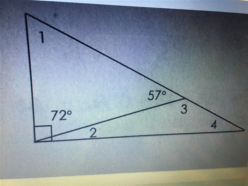 HELP PLEASEEE What is angle 1, 2, 3, and 4-example-1