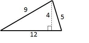 Find the Area of the Triangle. A = 1/2 (b x h)-example-1