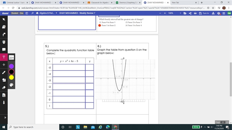 Help me with number 5 please this due at 10:59-example-1