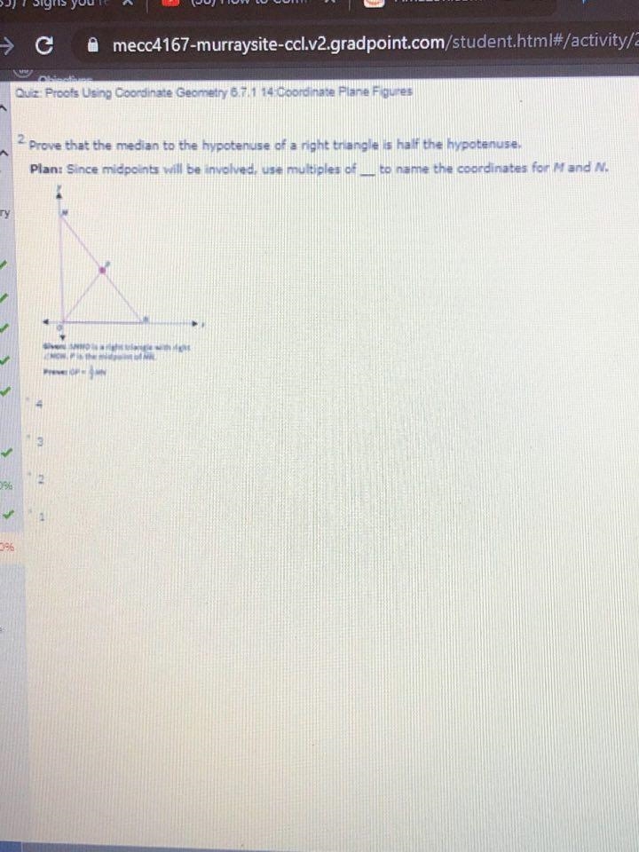 Prove that the median to the hypotenuse of a right triangle is half the hypotenuse-example-1