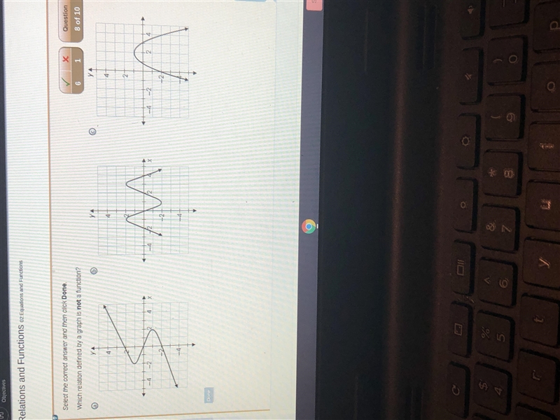 Which relation defined by a graph is not a function?-example-1