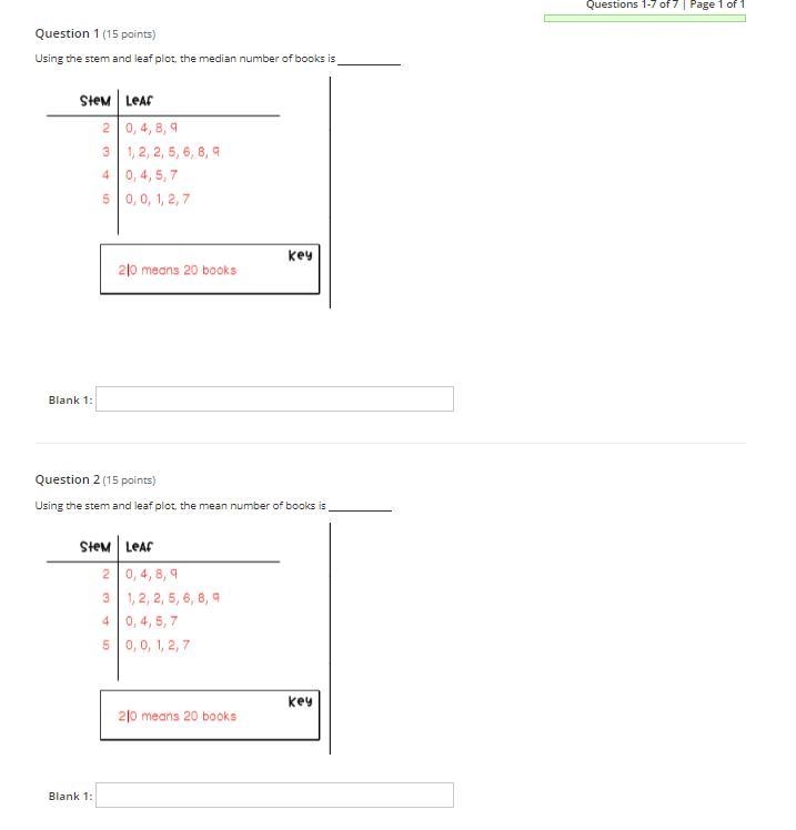 Stem and leaf plot need help-example-1