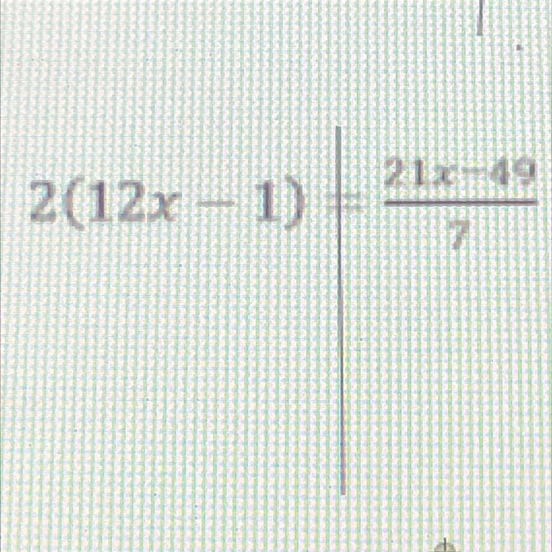 Rewrite each problem so that x appears on only one side-example-1