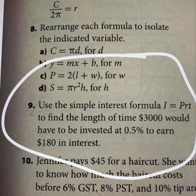 Can u guys help me on number 9, please show how did you get the answer thanks-example-1