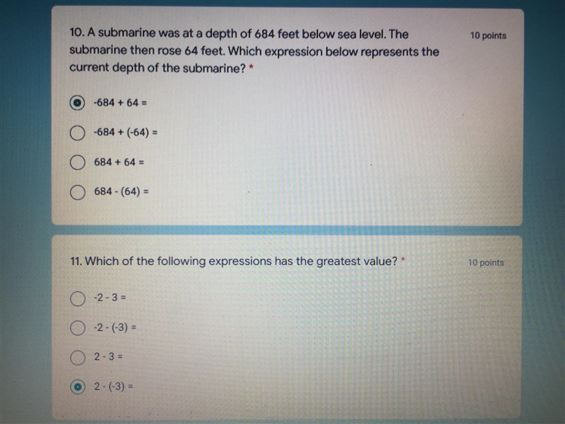 Are these answers right? Questions are below!-example-2