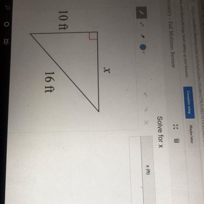 Solve for x . Please help !-example-1