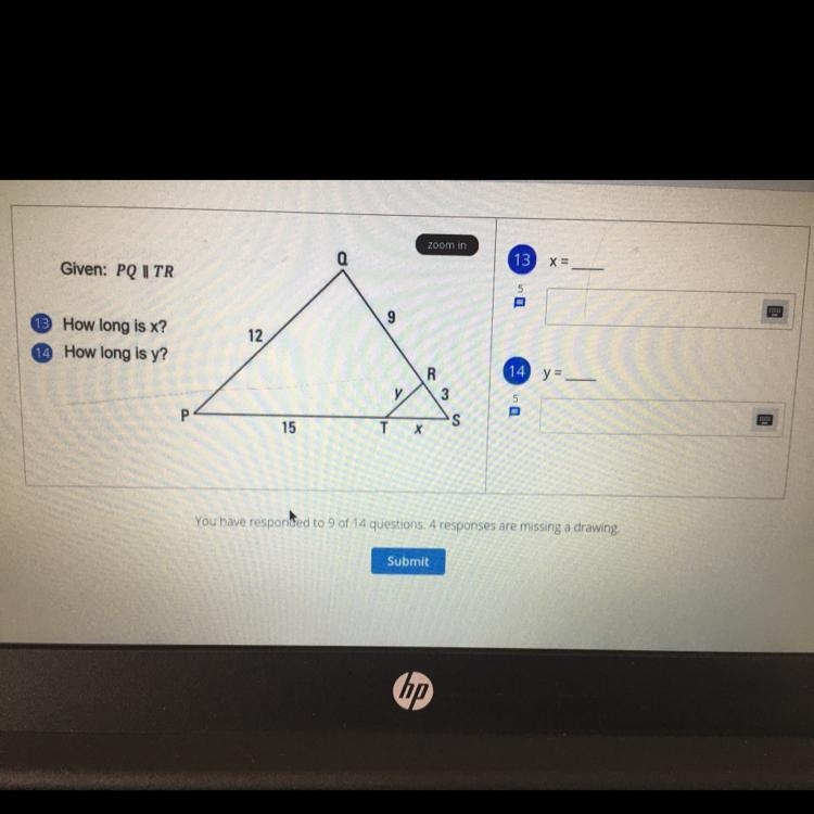 How long is x? How long is y?-example-1