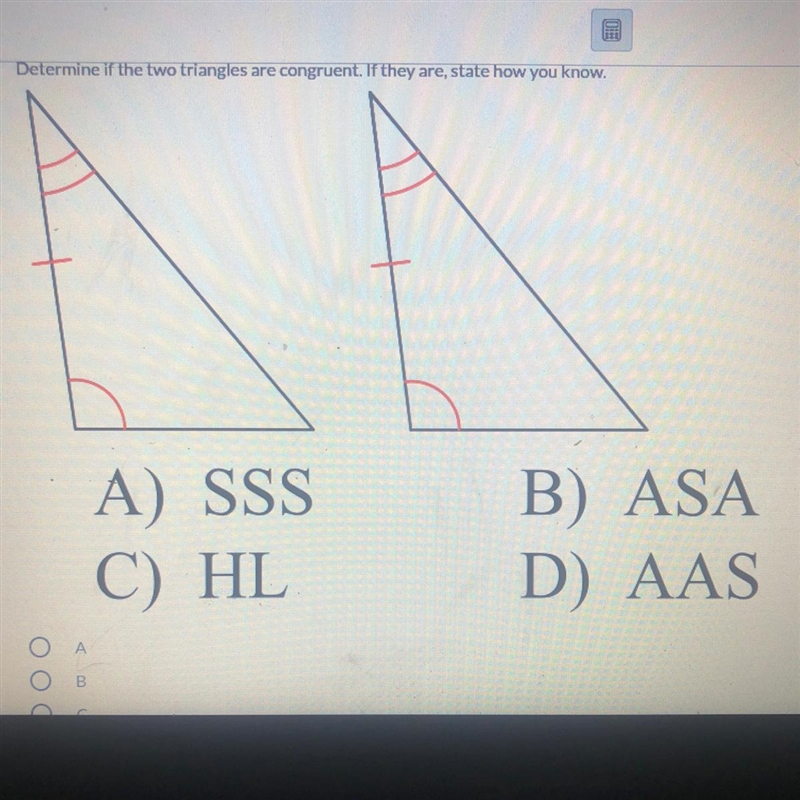 Determine if the two triangles are congruent. If they are, state how you know. Can-example-1