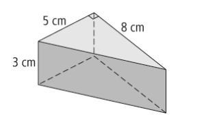 Find the volume of the right triangular prism. a. 60 cm3 b. 90 cm3 c. 120 cm3 d. 150 cm-example-1