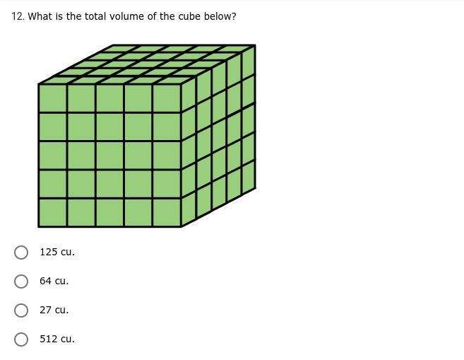 *PLEASE ANSWER ASAP* What is the total volume of the cube below?-example-1