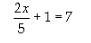 What does x equal to-example-1