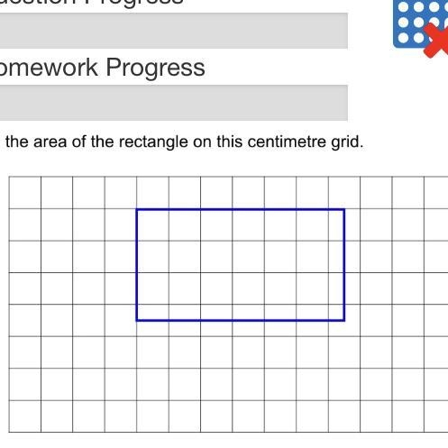 Find the area in of this rectangle on this centimetre grid-example-1