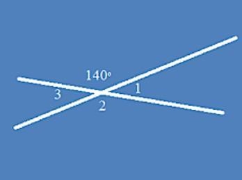 What is the measurement of angle 2 ? A.140˚ B.40˚ C.50˚ D.220˚-example-1