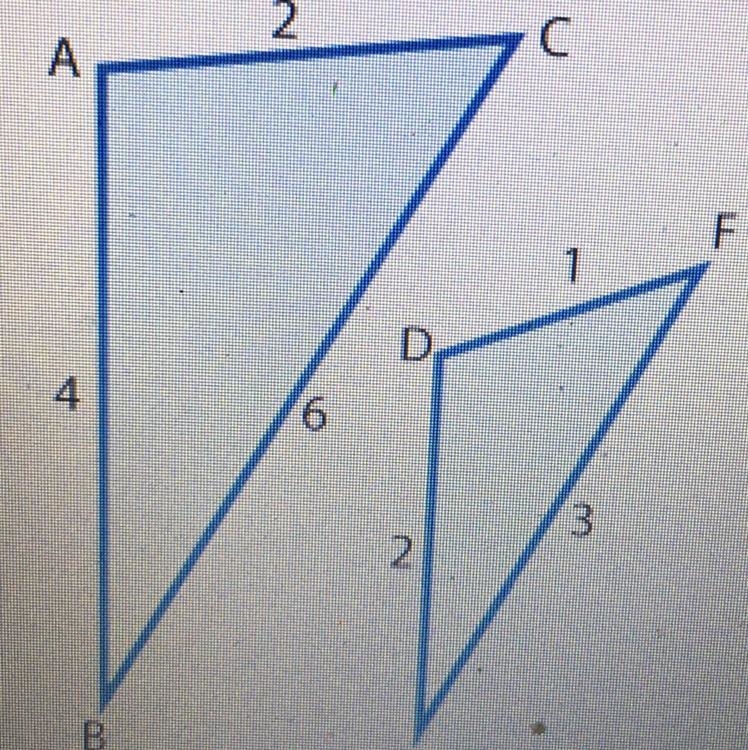 Write an informal proof to show triangles ABC and DEF are similar. A.) 12 B.) 10 C-example-1