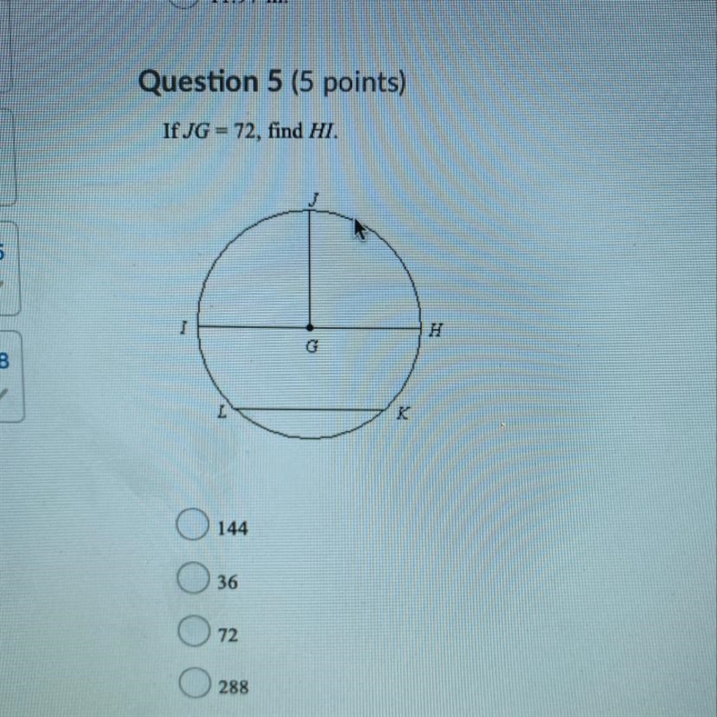 If JG= 72, find Hi help!!!-example-1