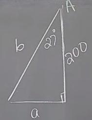 Solve the right triangle with the given information (round to the nearest tenth): angle-example-1