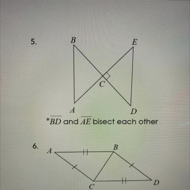 What is the reason that proves these two triangles are congruent? They are both two-example-1