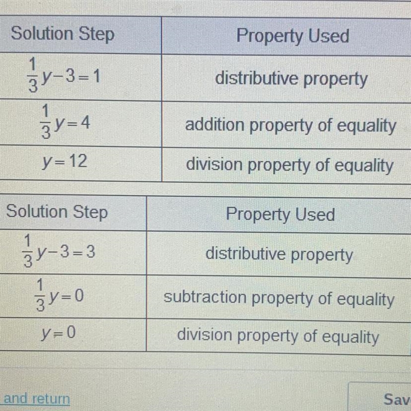 Which shows the correct method for solving the equation below? (y-9) = 3-example-1