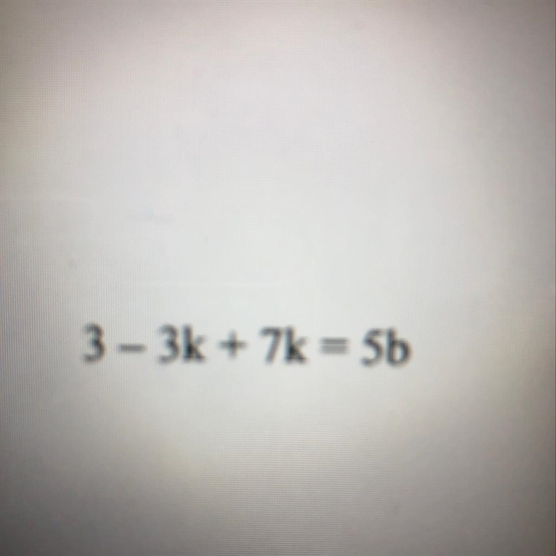 PLZ HELP ME ! Solve for k-example-1