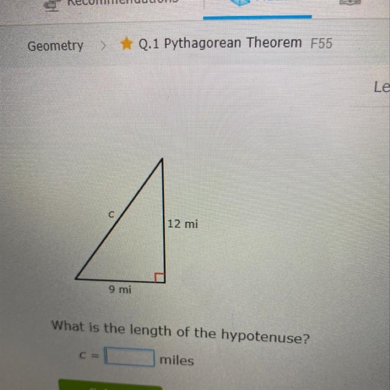 What is the hypotenuse-example-1