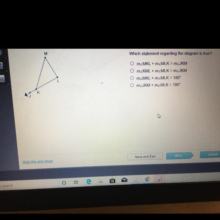 Which statement regarding the diagram is true?-example-1