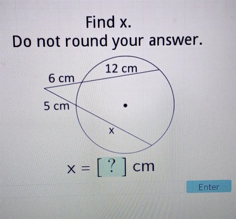 !! 25 points !! Find x. Do not round your answer.​-example-1