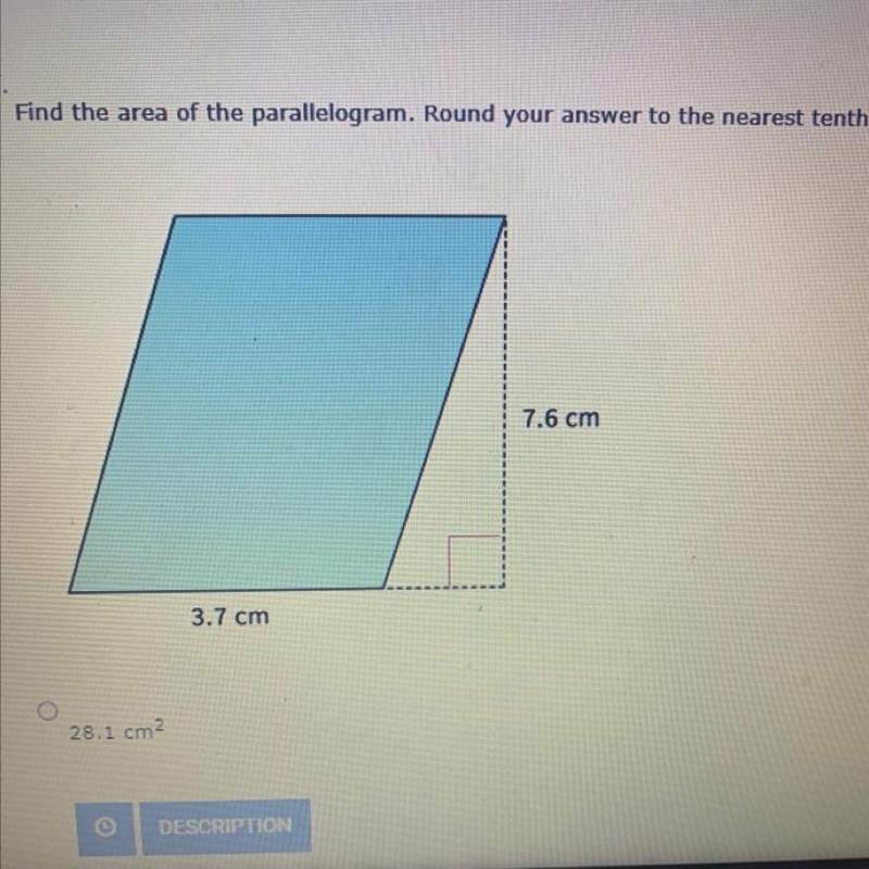 A. 28.1 cm squared B. 3.8 cm squared C. 11.3 cm squared D. 56.2 cm squared-example-1