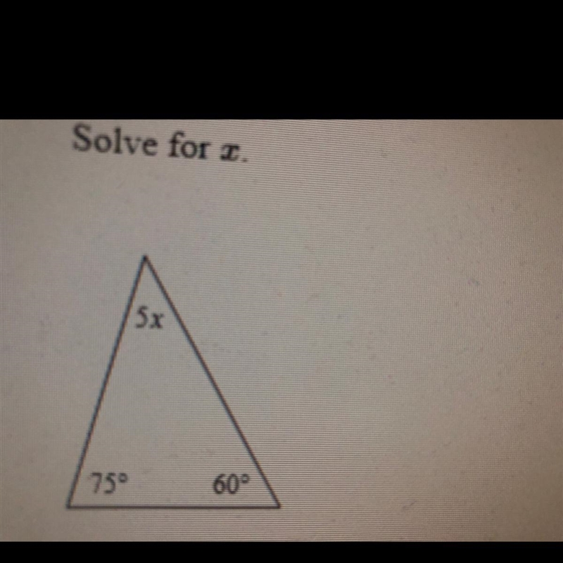 Solve for x. Of the triangle-example-1