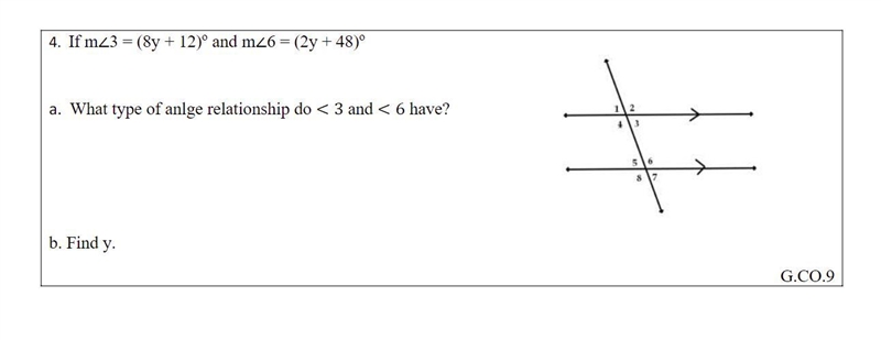 Find y and the relationship-example-1