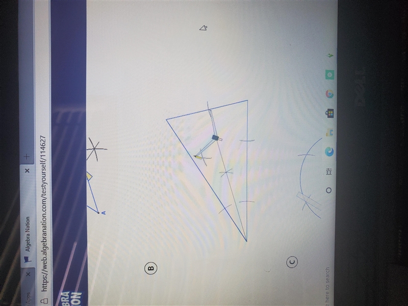 Which of the following constructions shows the construction of a circumcircle?-example-2