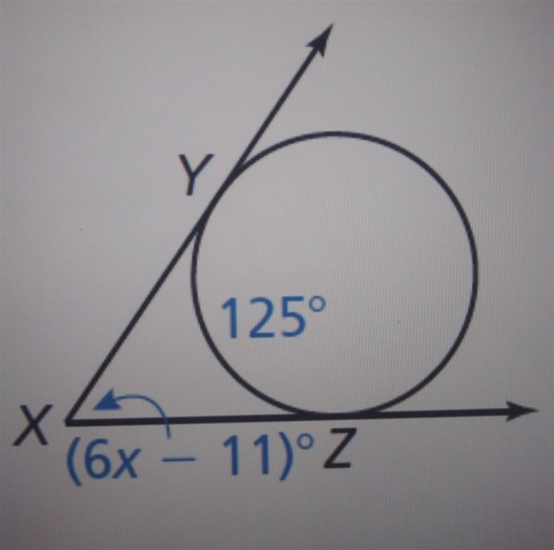 Find the value of x. I really need help I can't get it right.​-example-1