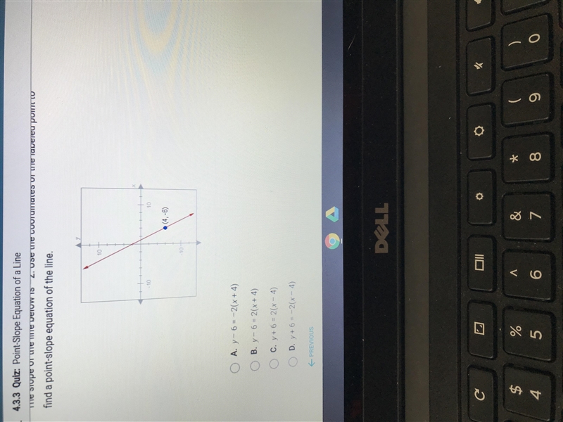 The slope of the line below is -2-example-1