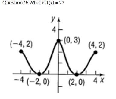 The options for the first one. A.4 B.-4 C.0 D.both -4 and 4 the options for the second-example-1