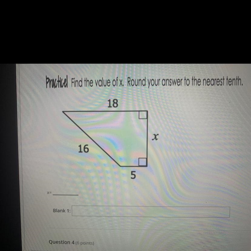 What is the value of x rounded to the nearest tenth?-example-1