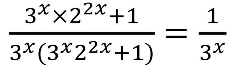 I do not know how the 1's cancel out to give 1/3^x-example-1