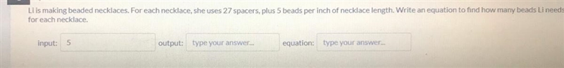 ASAP ⚠️⚠️⚠️ what’s the output and how do I write the equation? ⚠️⚠️-example-1