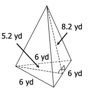 PLEASE HELP ME . Find the surface area of the triangular pyramid. *-example-1