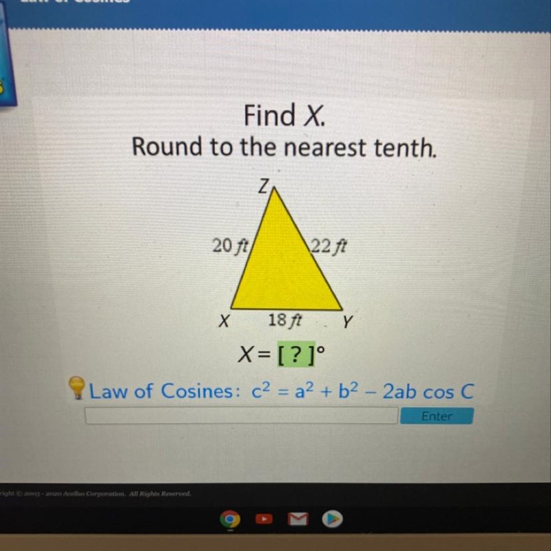 Find x round to the nearest tenth-example-1