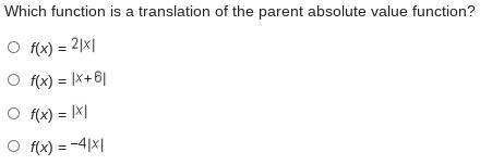 Which function is a translation of the parent absolute value function?-example-1