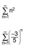 Which is the nth term test and which is the geometric series test?-example-1