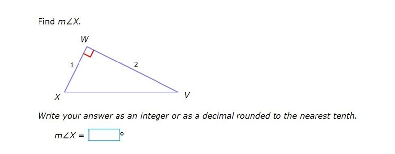 PLEASE HELP ASAP!!! I NEED CORRECT ANSWERS ONLY PLEASE!!! Find m∠X. Write your answer-example-1