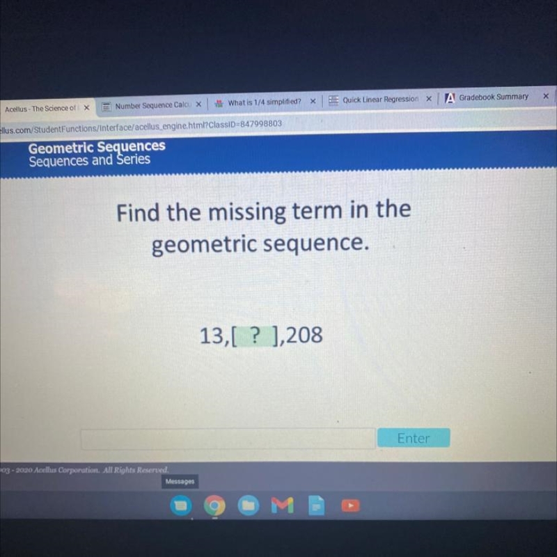 Find the missing term in the geometric sequence.-example-1