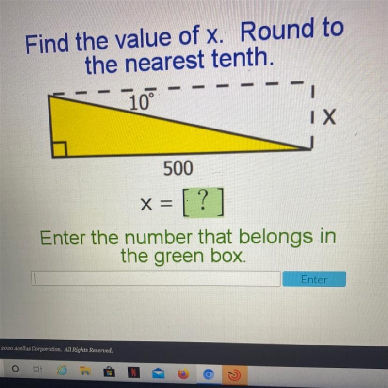 Find the value of x round to nearest tenth-example-1