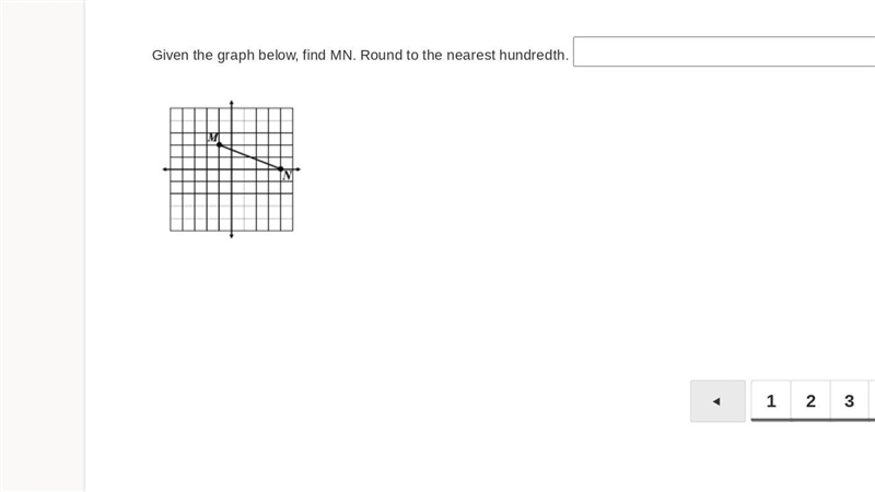 Given the graph below, find MN. Round to the nearest hundredth.-example-1