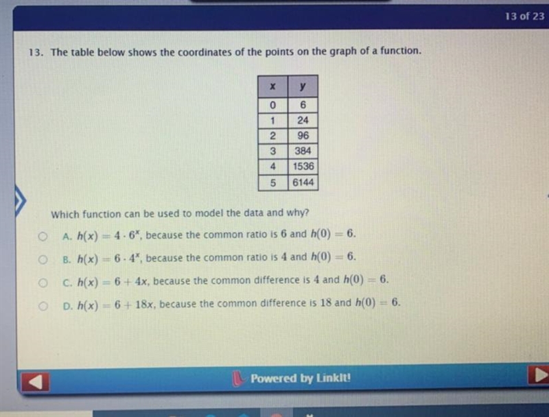 Which one of these is the function of the table ?-example-1